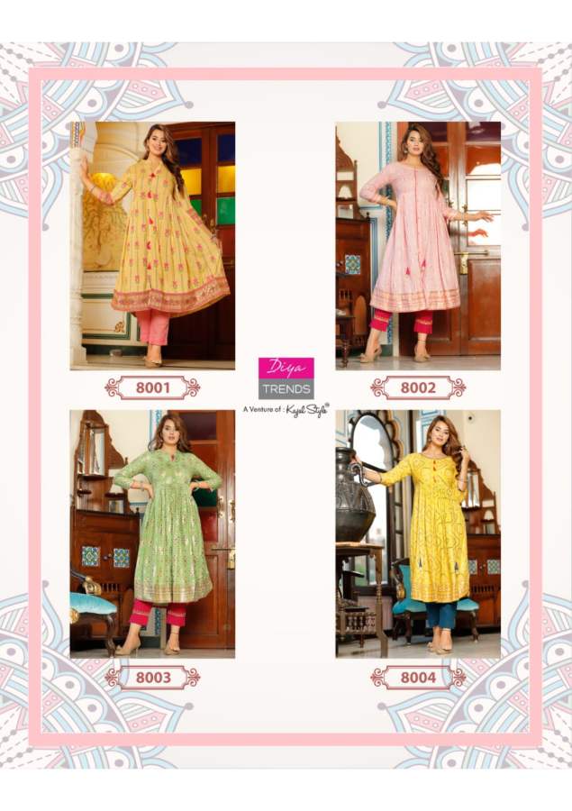 Ethnicity 8 Fancy Ethnic Wear Designer  Anarakali Kurti Latest Collection